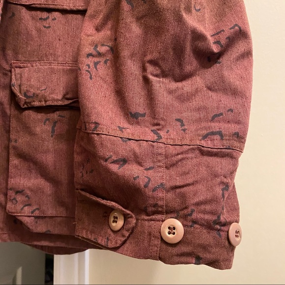 Vintage Maroon Military Jacket - Picture 11 of 11